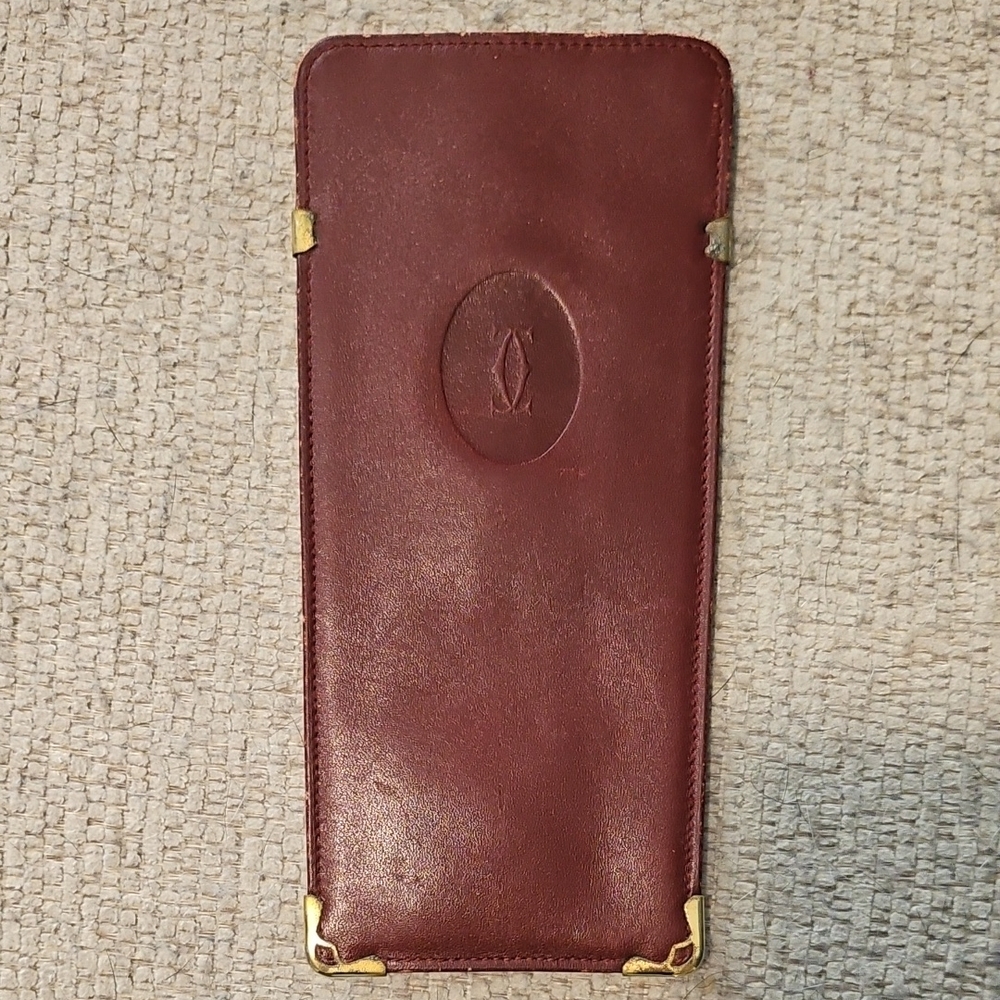 Cartier Vintage Leather Glasses Case